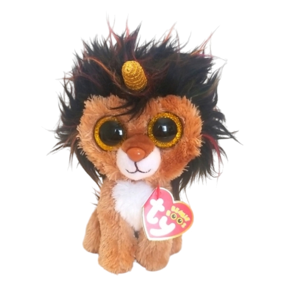 NWT Beanie Boos Ramsey The Unicorn Lion Plush Toy